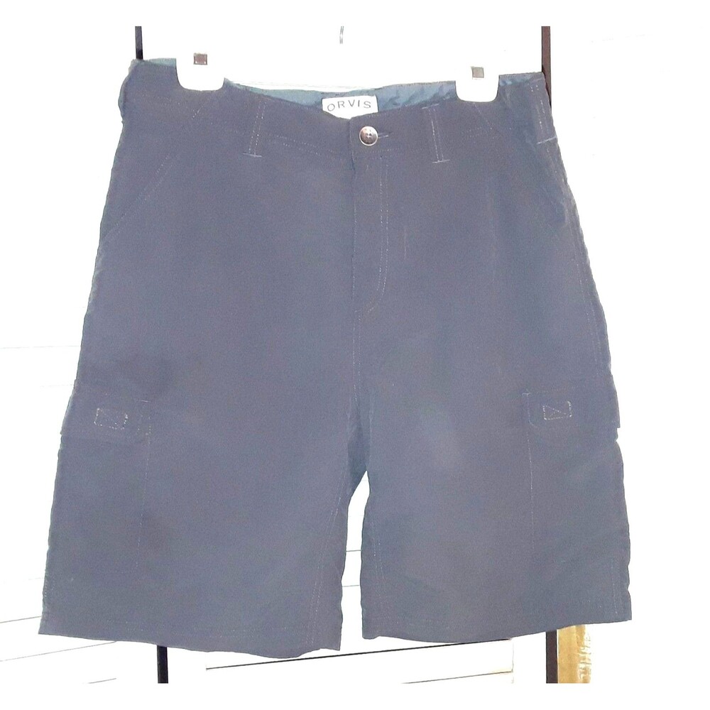 ORVIS Classic Collection Men's Shorts Size 34 Comfort Nylon Hiking Outdoor Black